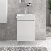 Kamalu - mobile bagno 55 cm sospeso con lavabo incasso sv-55a