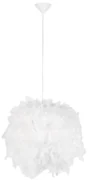 Lampada a sospensione in stile country bianca con piume - Feather