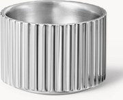 Set 2 portauova plissettati in acciaio inox Bernadotte