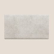 Testata pannello a muro media di varie dimensioni in morbido tessuto impermeabile T10 panna