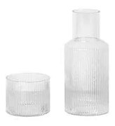 ferm LIVING - Ripple Set Caraffa Piccolo Chiaro ferm LIVING