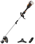 Decespugliatore a batteria brushless 40V in polipropilene WORX Powershare WG186E.92 impugnatura a d, testa in nylon 2 fili, batteria non inclusa
