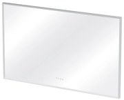 Specchio con illuminazione integrata bagno rettangolare SENSEA L 150 x H 90 x P 3.85 cm grigio / argento