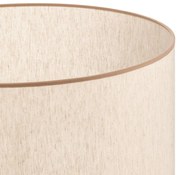 Paralume Roller ecru/beige Ø 50 cm Altezza 24 Duolla, Crema / Ambra, Tessuto / Stoffa / Seta