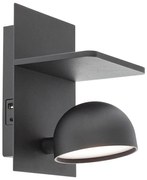 Redo 01-3491 - Luce Spot da parete a LED SEIBI LED/7W/230V USB CRI 90 nero
