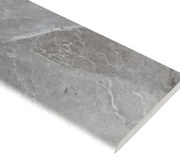 Piastrella battiscopa colore grigio H 10 x L 60 cm x Sp 9 mm