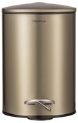 Cestino per rifiuti in acciaio con piedini in bronzo 3 l Tubo - Blomus