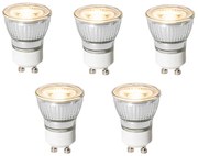Set di 5 lampadine LED GU10 dimmerabili a 3 livelli 35mm 4W 220 lm 3000K