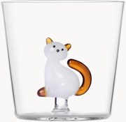 Bicchiere in vetro borosilicato Tabby Cat