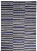 Kilim Tappeto 270x190 Nero (Iran) Tessuto A Mano