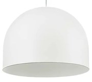 Sospensione Industrial-Minimal Tall Metallo Bianco 1 Luce E27