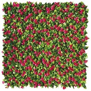 Parete verde artificiale Bouganville Divy 3D in polietilene, rosa H 1 m x L 1 m