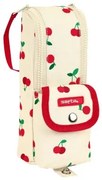 Astuccio Scuola Safta Cherry Beige (6 x 21 x 6 cm)