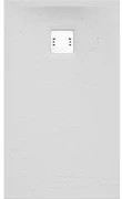 Piatto doccia SENSEA in resina REMIX bianco L 70 x L 120 x H 3.3 cm opaco effetto pietra