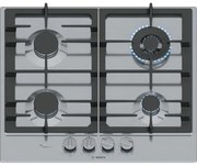 Bosch - Serie 6 PCH6A5I90 Piano cottura a gas 60 cm 4 fuochi Acciaio Inox. Colore del prodotto: Acciaio inox, Posizionamento dell'apparecchio: Da