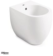 Kerasan "Flo 48" Bidet Da Terra Filo Muro Bianco Lucido