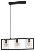 Lampadario Moderno Jubily nero 3x E27 EGLO