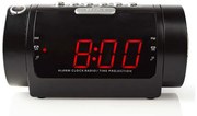 Nedis CLAR005BK - Radiosveglia con display LED e proiettore 230V