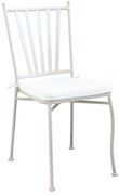 VENTUS - sedia da giardino in acciaio completa di cuscino