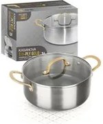 Casseruola 24 cm triplo strato Tri Ply - Gold con coperchio