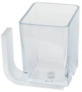 Porta spazzolini Materia in pvc bianco