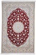 Nain Tappeto persiano 150x240 Rosso (Iran) Annodato A Mano