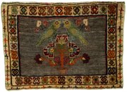 Gabbeh Tappeto persiano 60x40 Rosso (Iran) Annodato A Mano