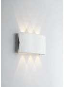 Applique LED moderno da esterno LED-W-BEETLE BCO bianco, IP54 bianco naturale