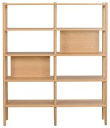 Libreria in rovere 140x166 cm Holton - Rowico