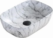 Mexen Rita lavello da appoggio 45 x 32 cm, pietra bianca - 21084591