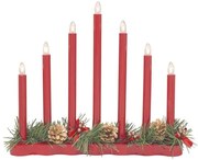 Decorazione luminosa rossa con motivo natalizio Hol - Markslöjd