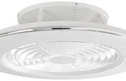 Ventilatore da soffitto Alisio WiFi bianco, Ø 63 cm, CCT, dimmerabile, MANTRA IP20