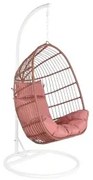 Sedia da giardino sospesa DKD Home Decor Bianco Terracotta Alluminio Acciaio rattan sintetico 94 x 100 x 196 cm