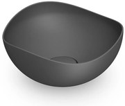 Lavabo da appoggio ROCA irregolare in ceramica nero
