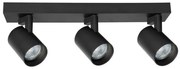 Faretto VOLF 3xGU10/10W/230V nero