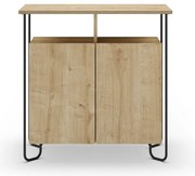 Mobile in rovere decorato in colore naturale 80x80 cm Dilly - Marckeric