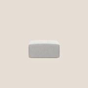 Nettuno modulo pouf in morbido tessuto bouclè T07 grigio