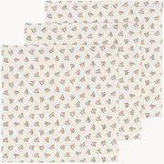 Set di 3 panni in mussola di cotone organico Verona Blues