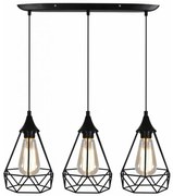 Lampadario a sospensione con filo GRAF 3xE27/60W/230V