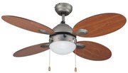 Ventilatore da soffitto Maurice marrone, D. 106 cm INSPIRE