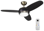 Ventilatore da soffitto Villar nero , D. 106 cm INSPIRE