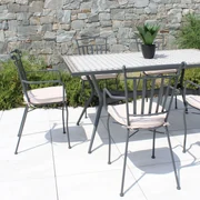 Sedia Adirondack Con Ottomana In Legno Massello Di Abete - Verde, Per Giardino E Patio