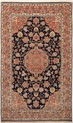 Isfahan Tappeto persiano 230 x 140 Blu (Iran) Annodato A Mano