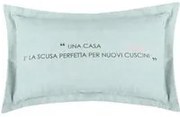 Cuscino divano 30x50 cm scritta verde