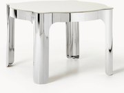 Tavolo rotondo con piano in vetro Georgia, Ø 110 cm
