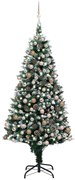 Albero di Natale Preilluminato con Palline e Pigne, Albero di Natale Preilluminato con Palline e Pigne 240 cm III