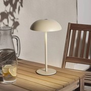 Arcchio LED lampada da tavolo ricaricabile Thenra, beige, supporto a parete