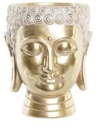 Vaso DKD Home Decor 17,5 x 17,5 x 21 cm Dorato Buddha Resina