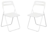 UXIOR - set 2 sedie in polipropilene pieghevole