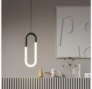 Redo 01-3184 - Lampadario LED a sospensione con filo LATIUM LED/9W/230V nero